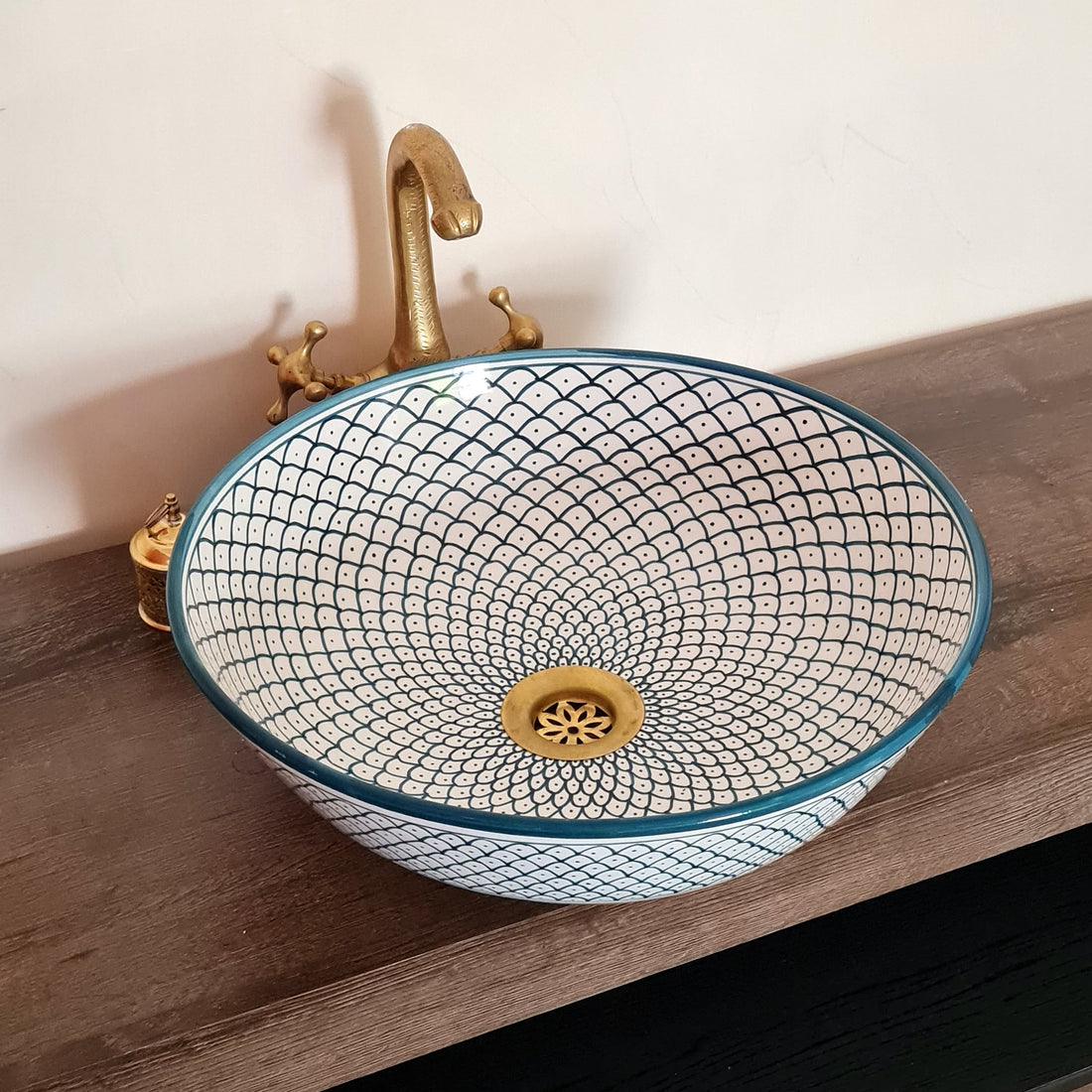 Handmade Moroccan Ceramic Sink #89