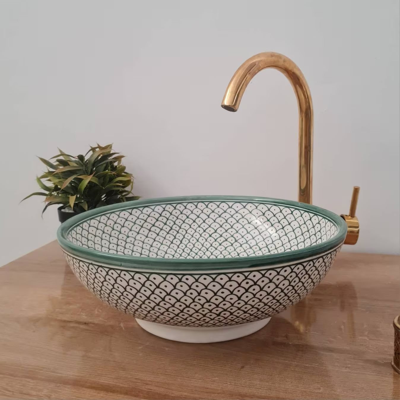 Handmade Moroccan Ceramic Sink #154