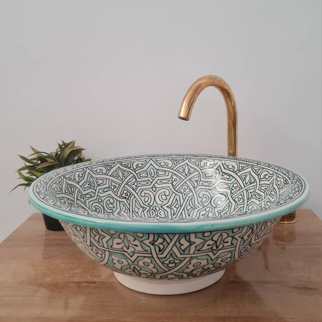 Handmade Moroccan Ceramic Sink #90