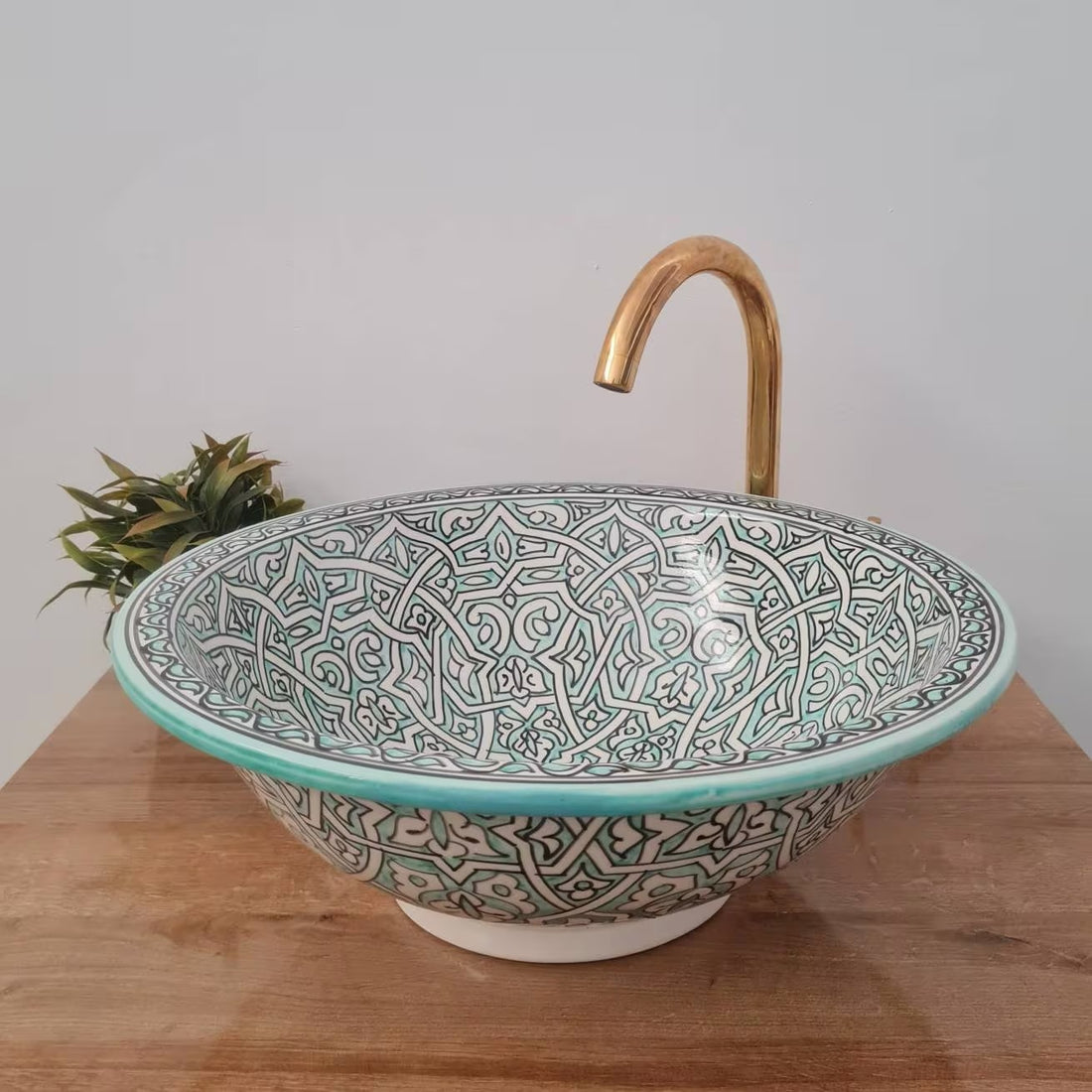 Handmade Moroccan Ceramic Sink #90