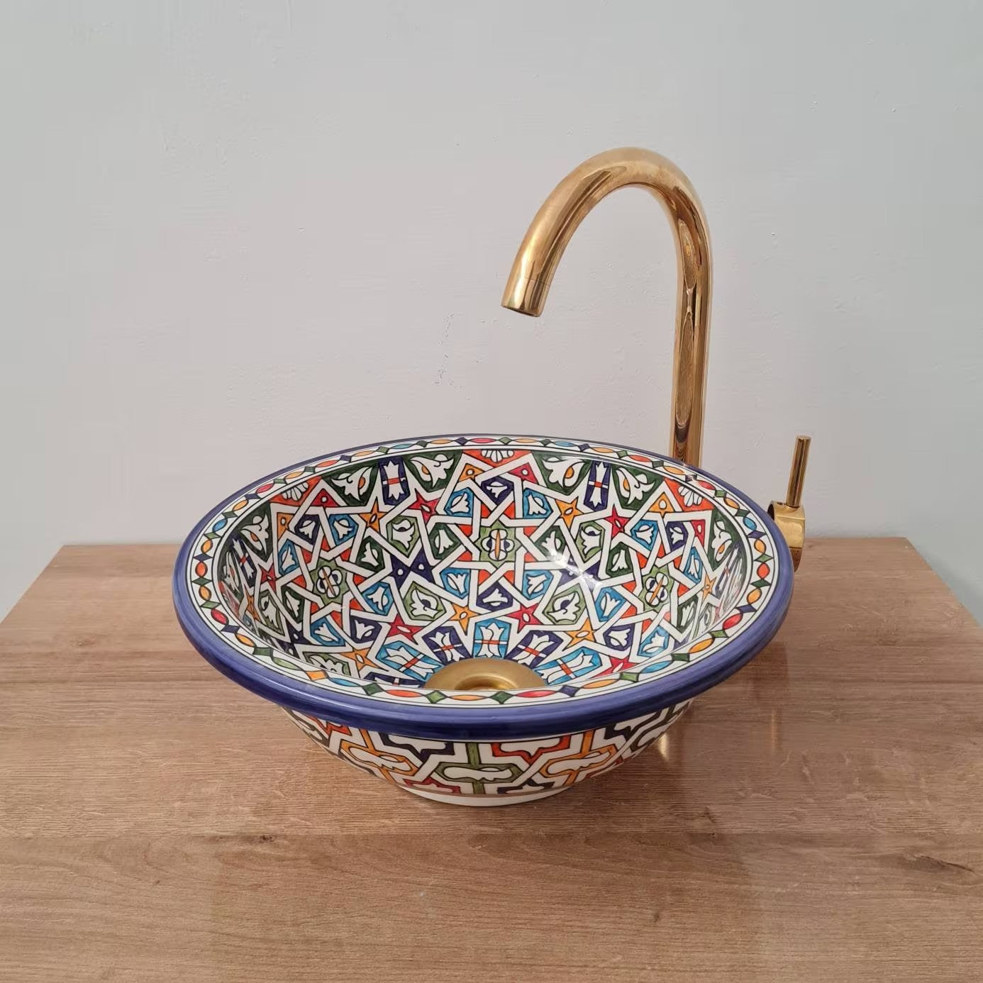 Handmade Moroccan Ceramic Sink #197