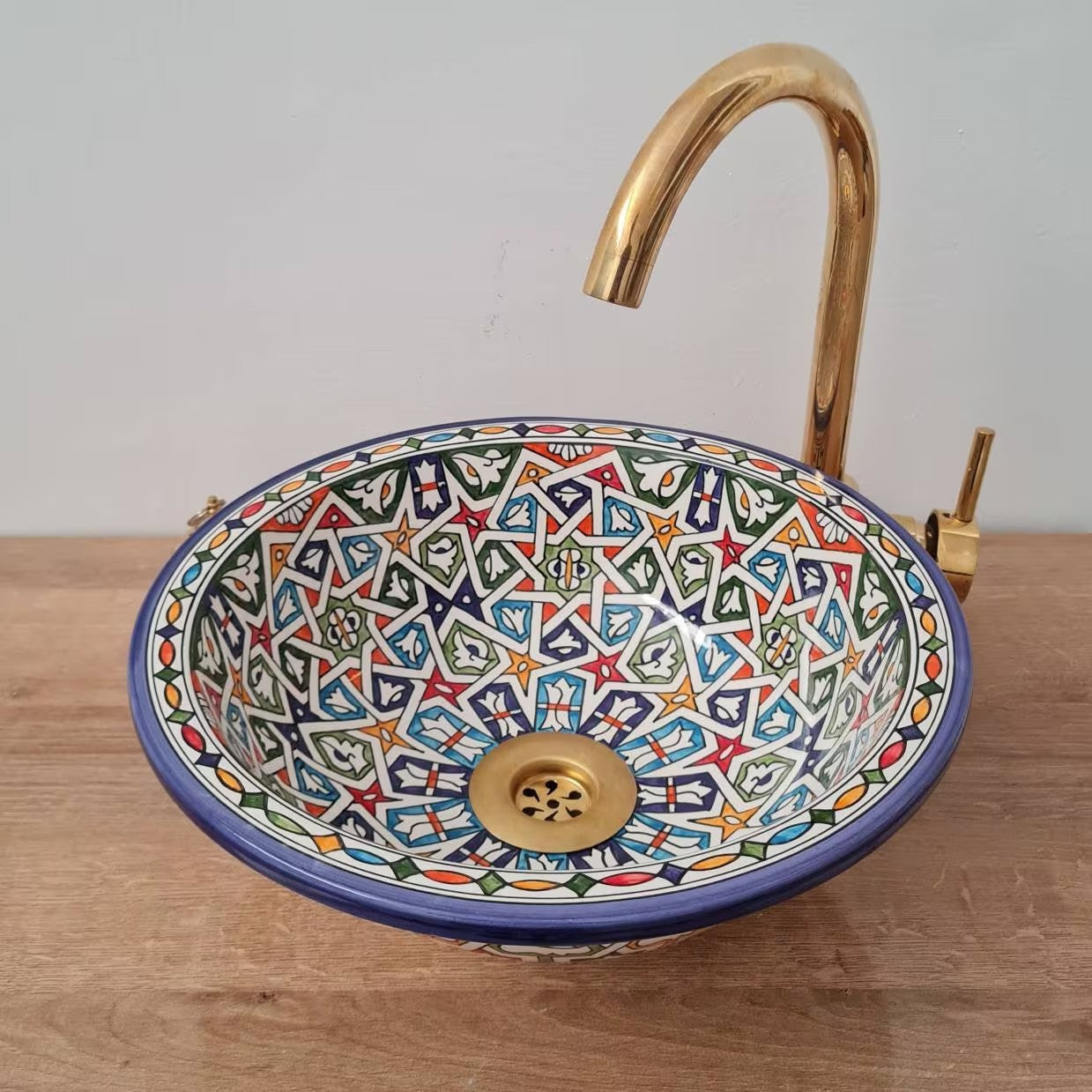 Handmade Moroccan Ceramic Sink #197