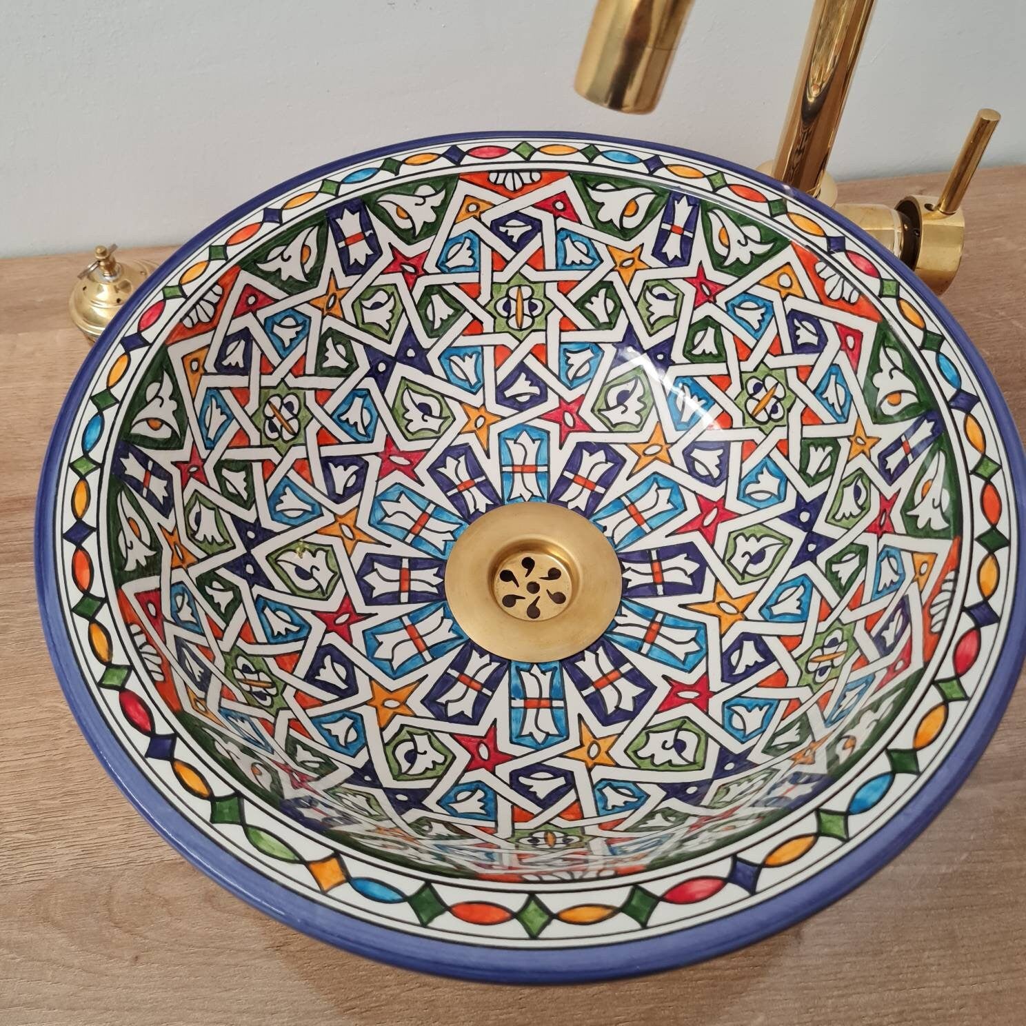 Handmade Moroccan Ceramic Sink #197