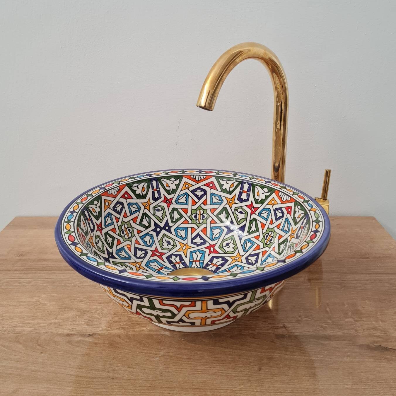 Handmade Moroccan Ceramic Sink #197