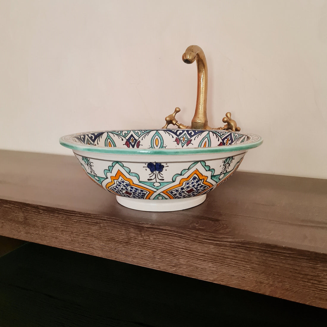 Handmade Moroccan Ceramic Sink #196