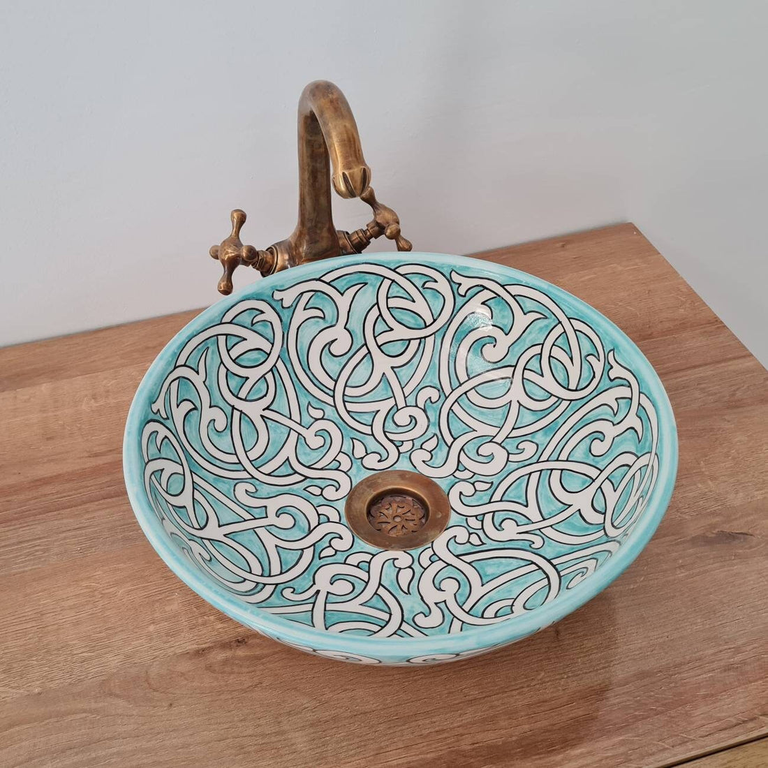 Handmade Moroccan Ceramic Sink #91