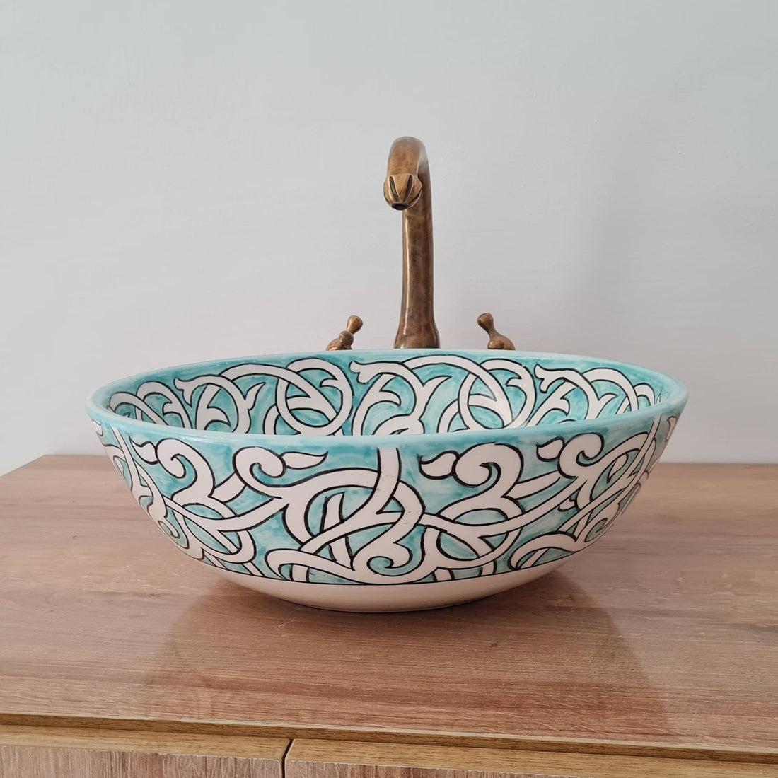 Handmade Moroccan Ceramic Sink #91