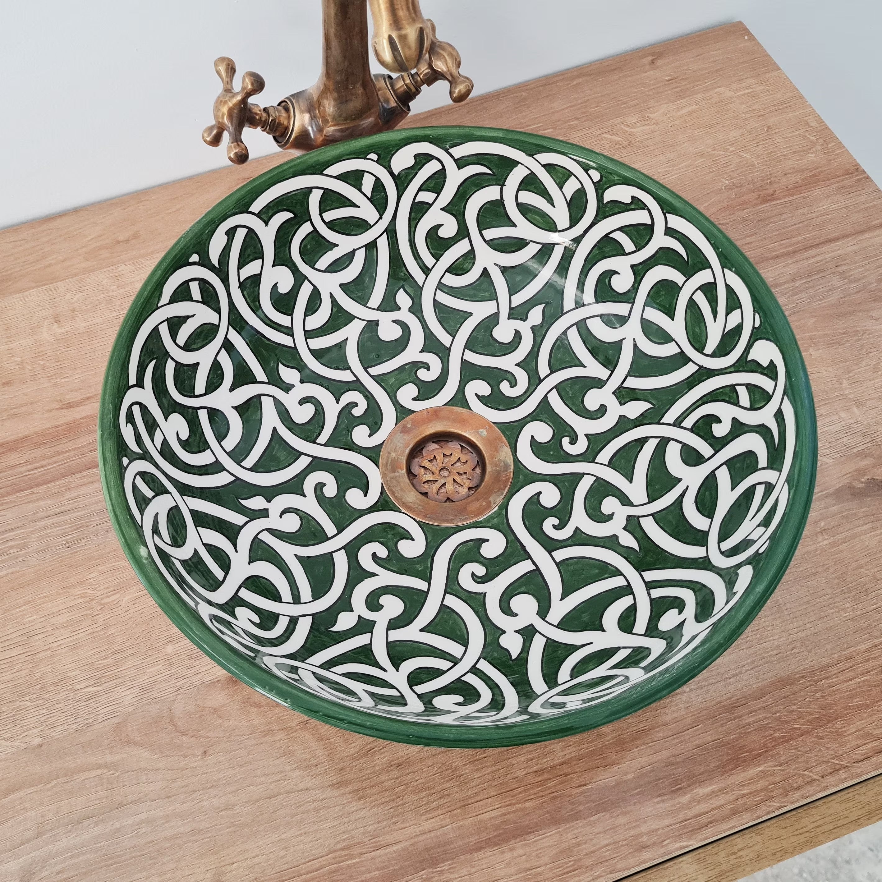 Handmade Moroccan Ceramic Sink #198