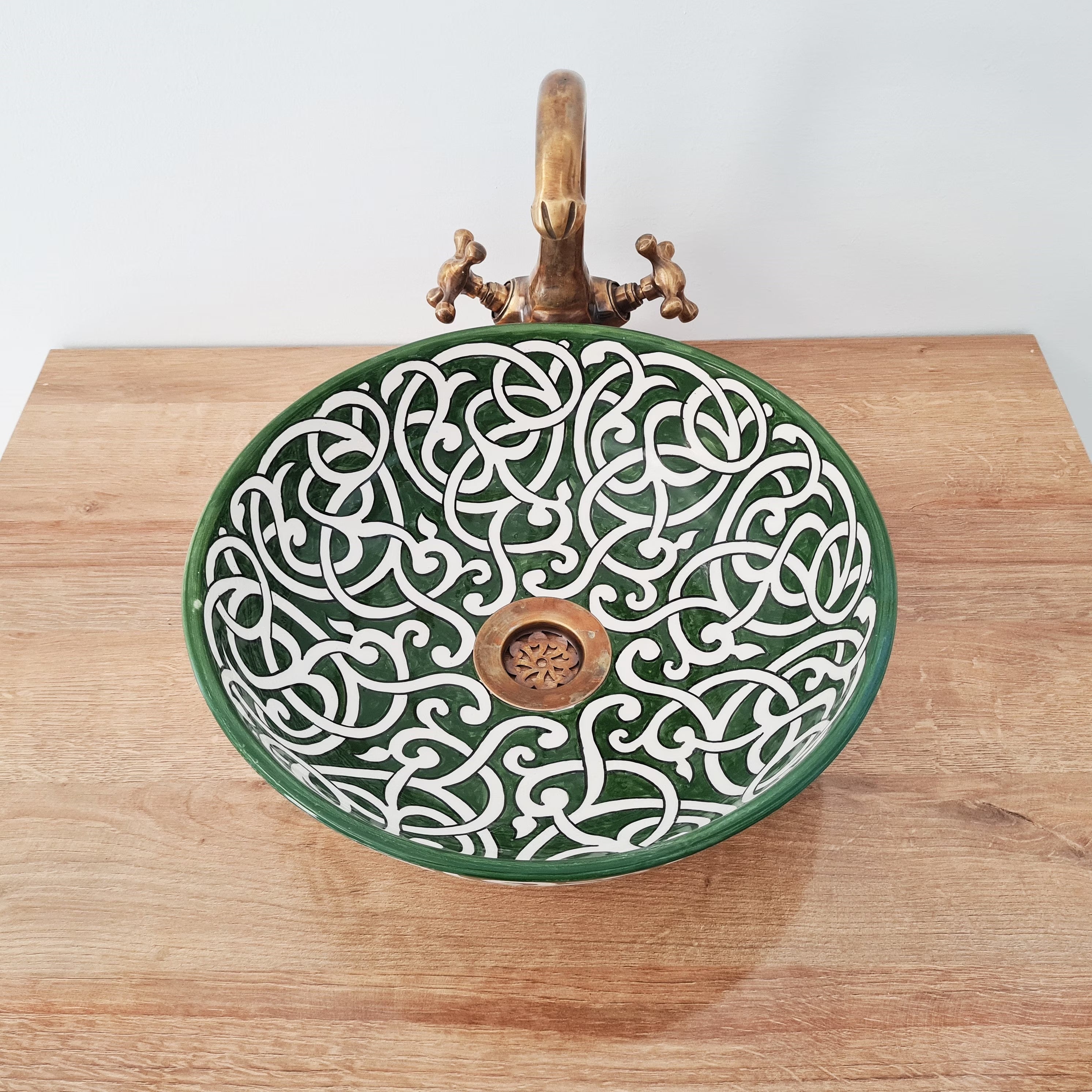 Handmade Moroccan Ceramic Sink #198
