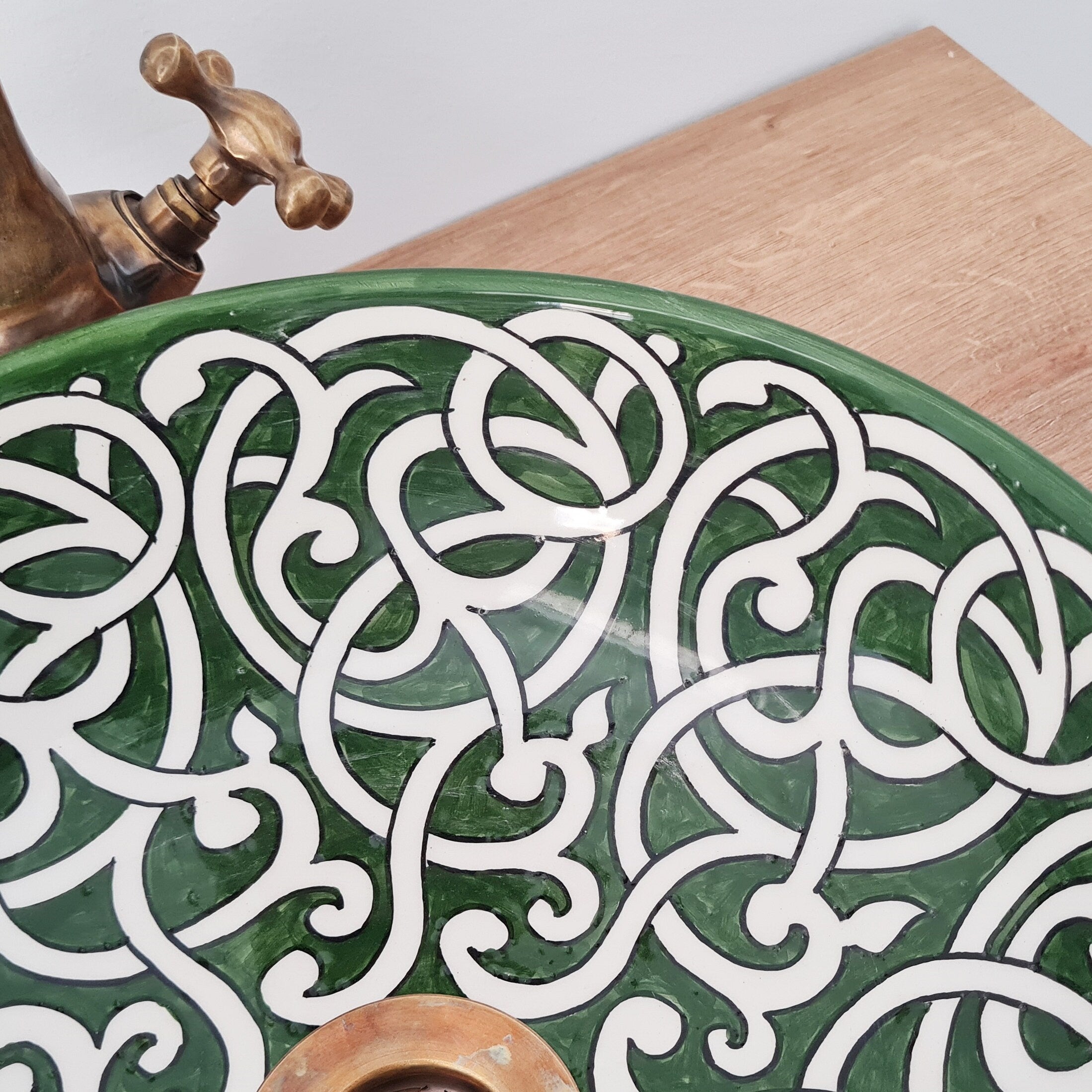 Handmade Moroccan Ceramic Sink #198