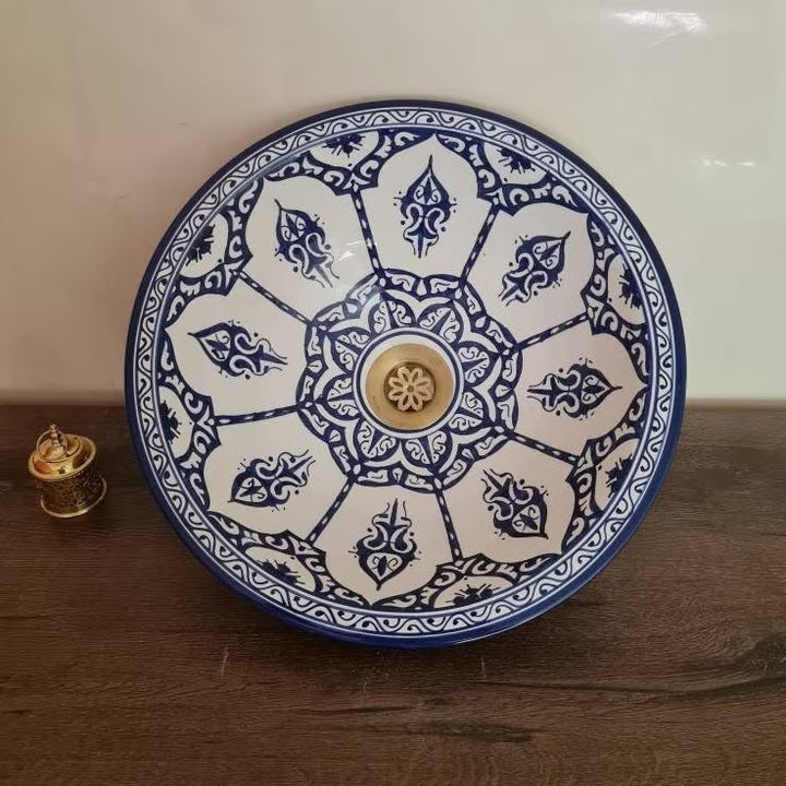 Handmade Moroccan Ceramic Sink #155