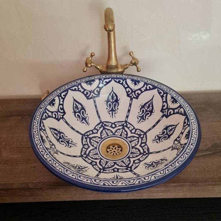 Handmade Moroccan Ceramic Sink #155