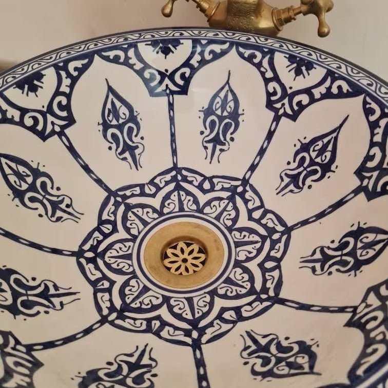 Handmade Moroccan Ceramic Sink #155