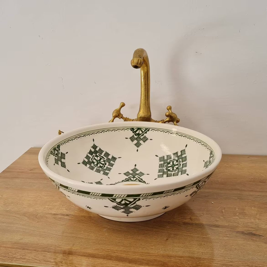 Handmade Moroccan Ceramic Sink #157