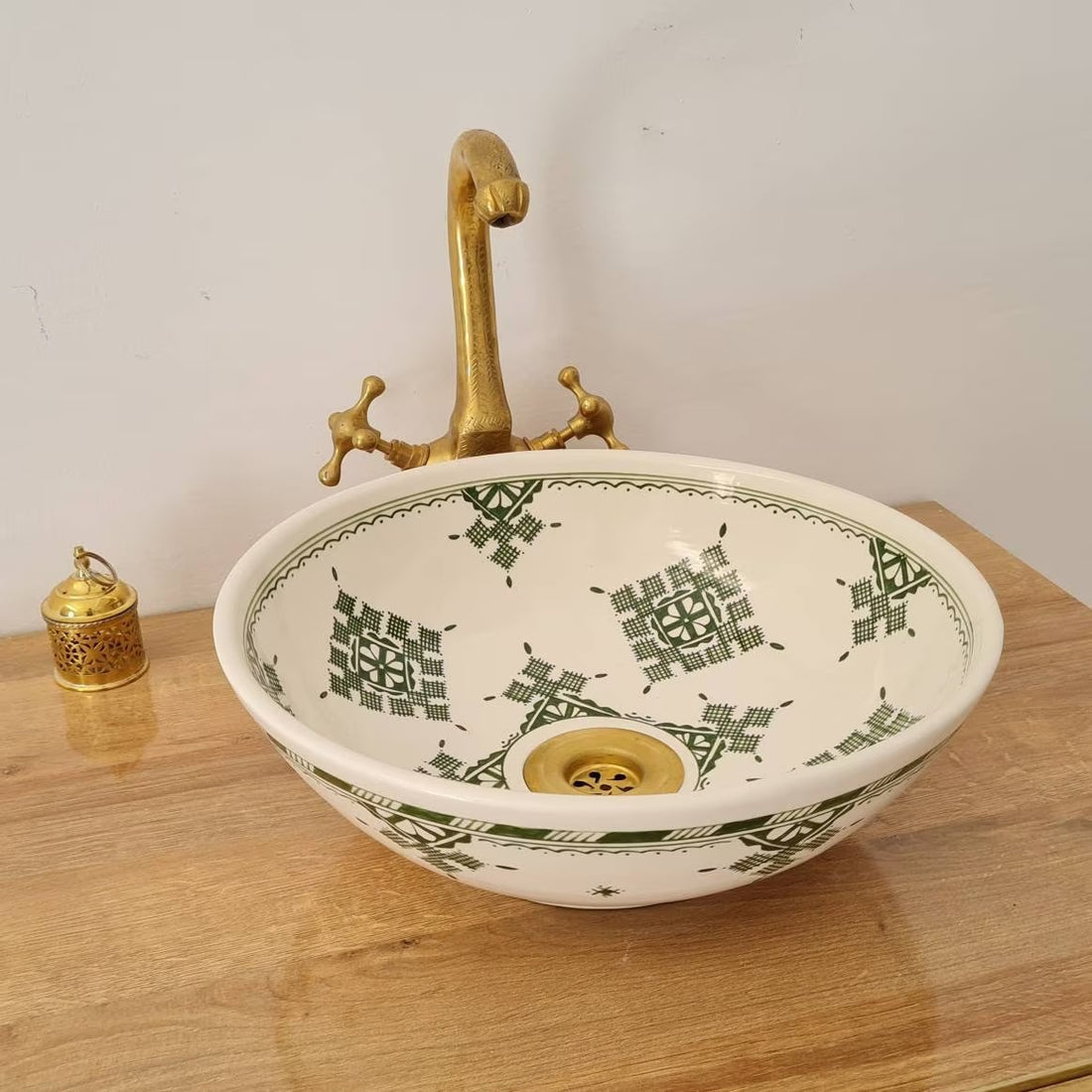 Handmade Moroccan Ceramic Sink #157