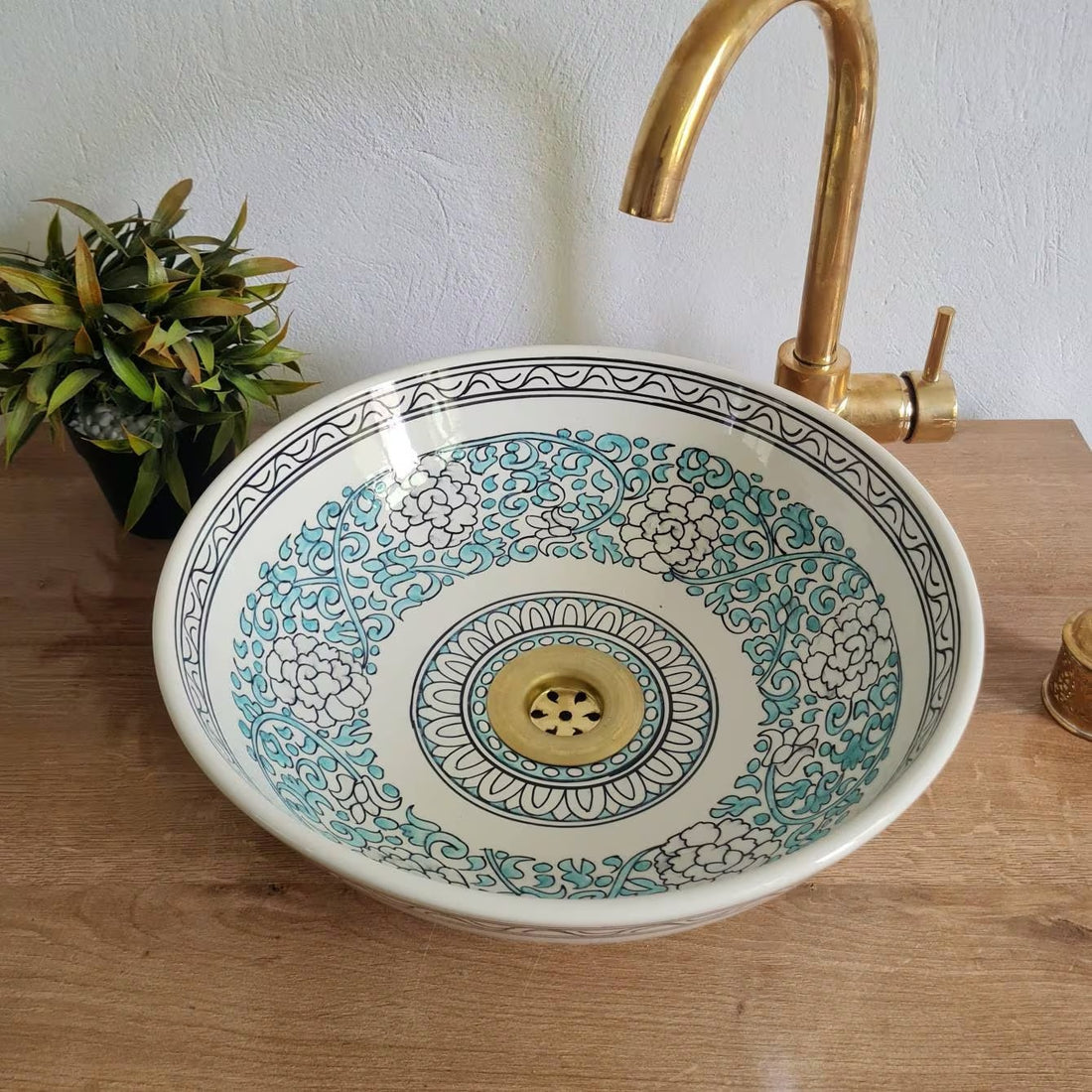 Handmade Moroccan Ceramic Sink #158