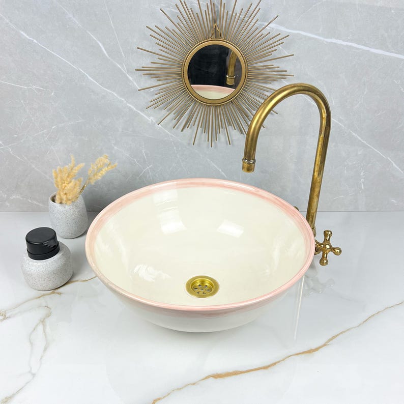  Handmade Moroccan Ceramic Sink #56