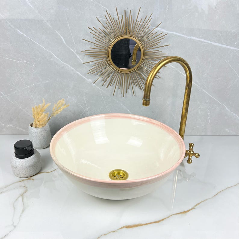  Handmade Moroccan Ceramic Sink #56