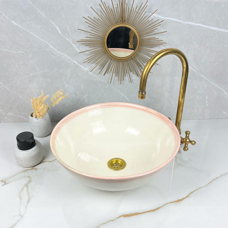  Handmade Moroccan Ceramic Sink #56