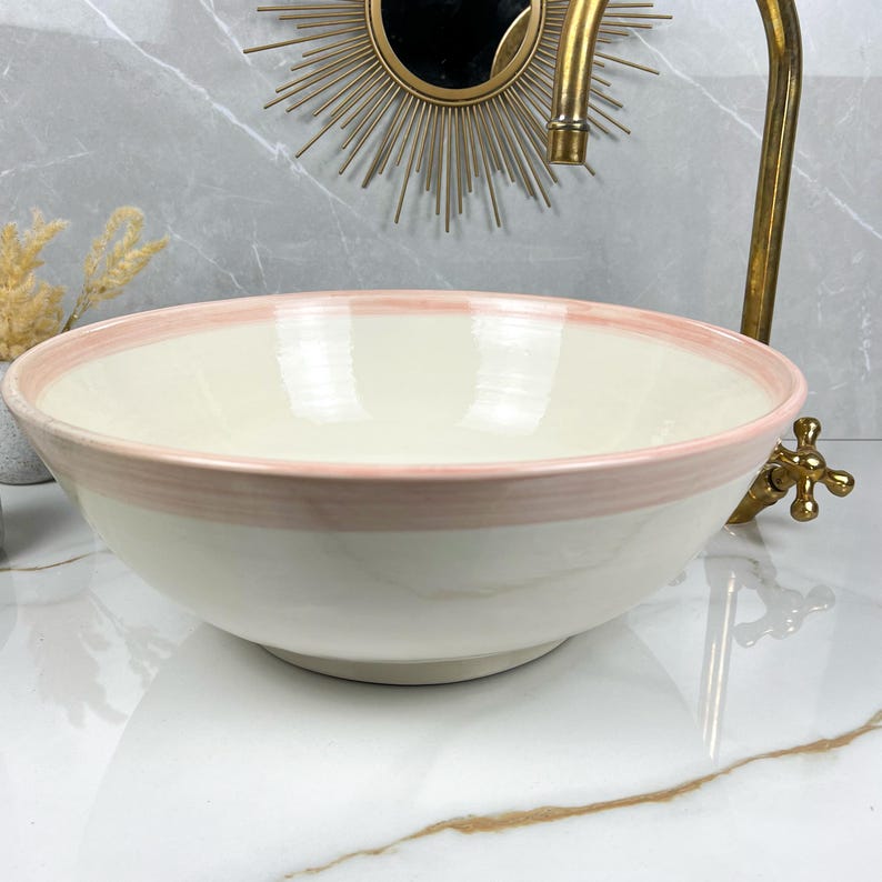  Handmade Moroccan Ceramic Sink #56