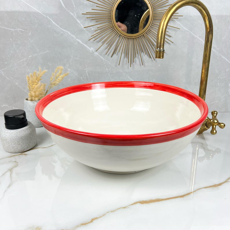  Handmade Moroccan Ceramic Sink #56