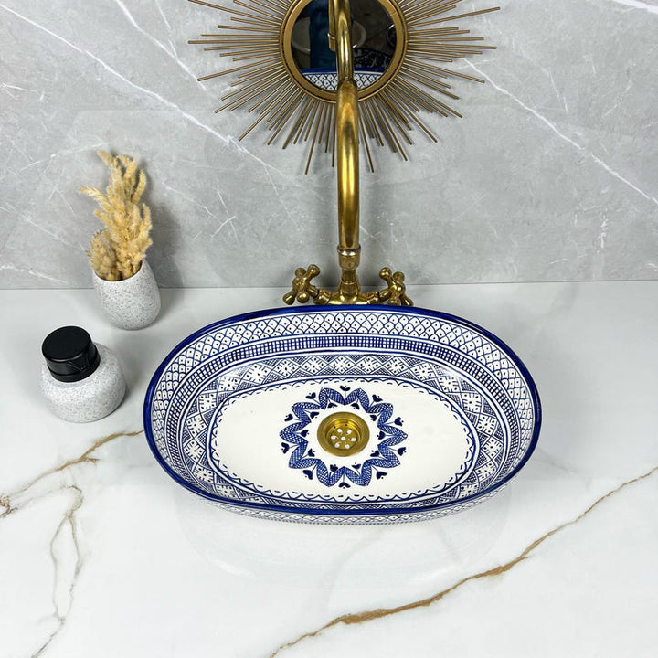 Handcrafted Oval Ceramic Sink #5