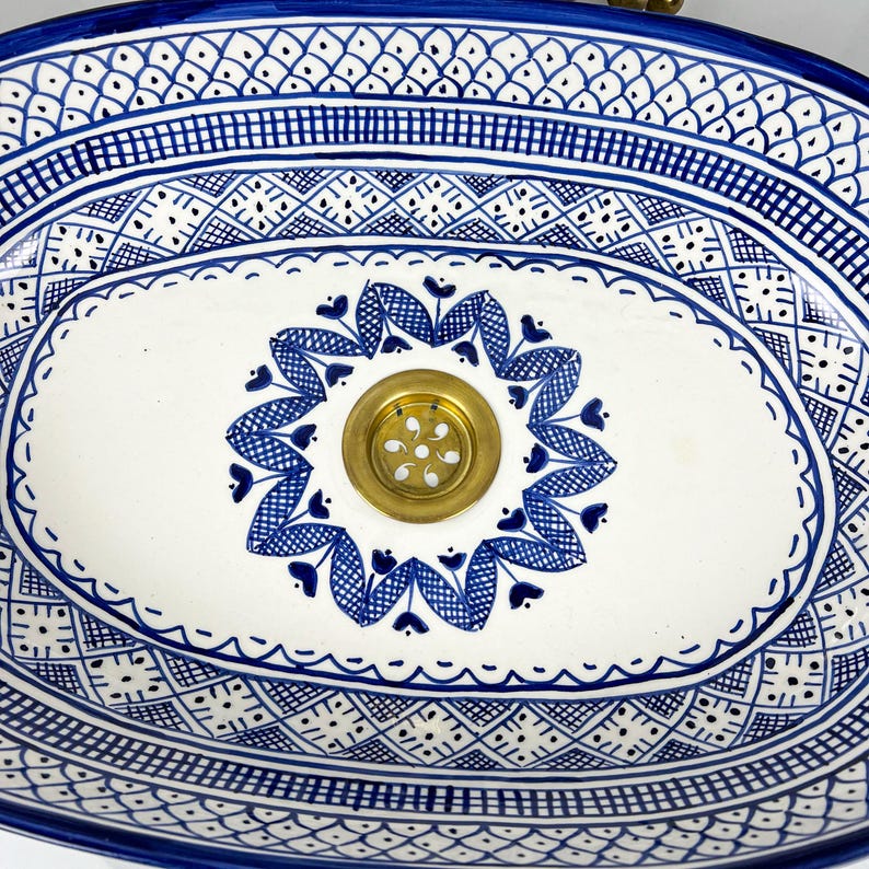 Handcrafted Oval Ceramic Sink #5