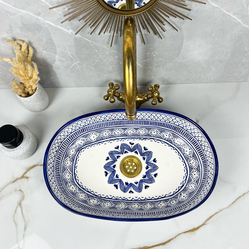 Handcrafted Oval Ceramic Sink #5