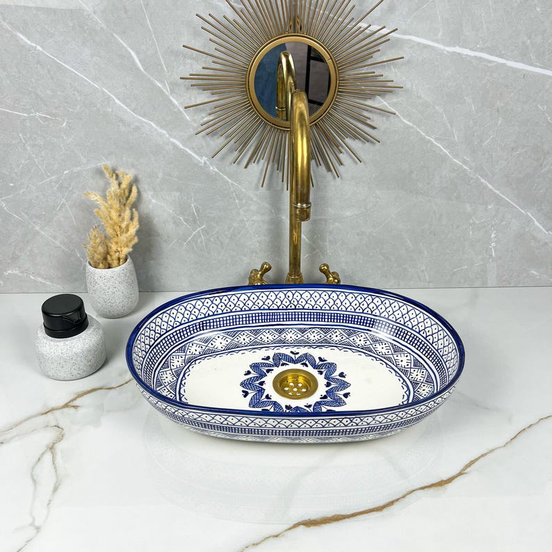 Handcrafted Oval Ceramic Sink #5