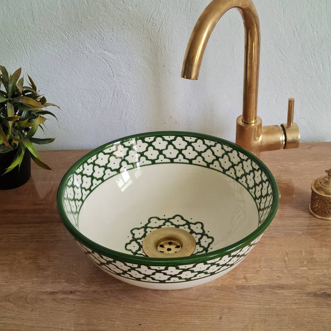 Handmade Moroccan Ceramic Sink #160