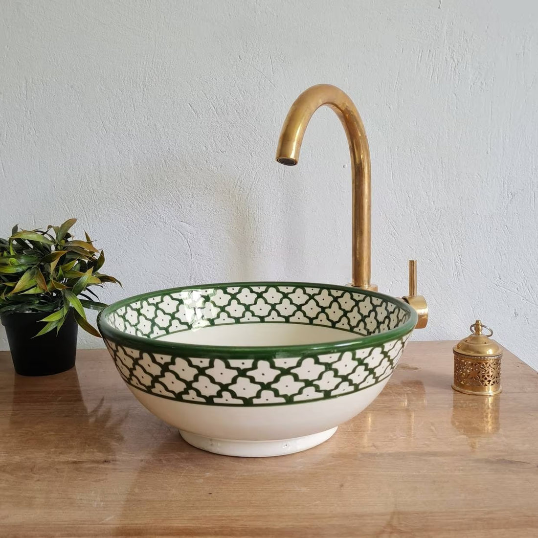 Handmade Moroccan Ceramic Sink #160