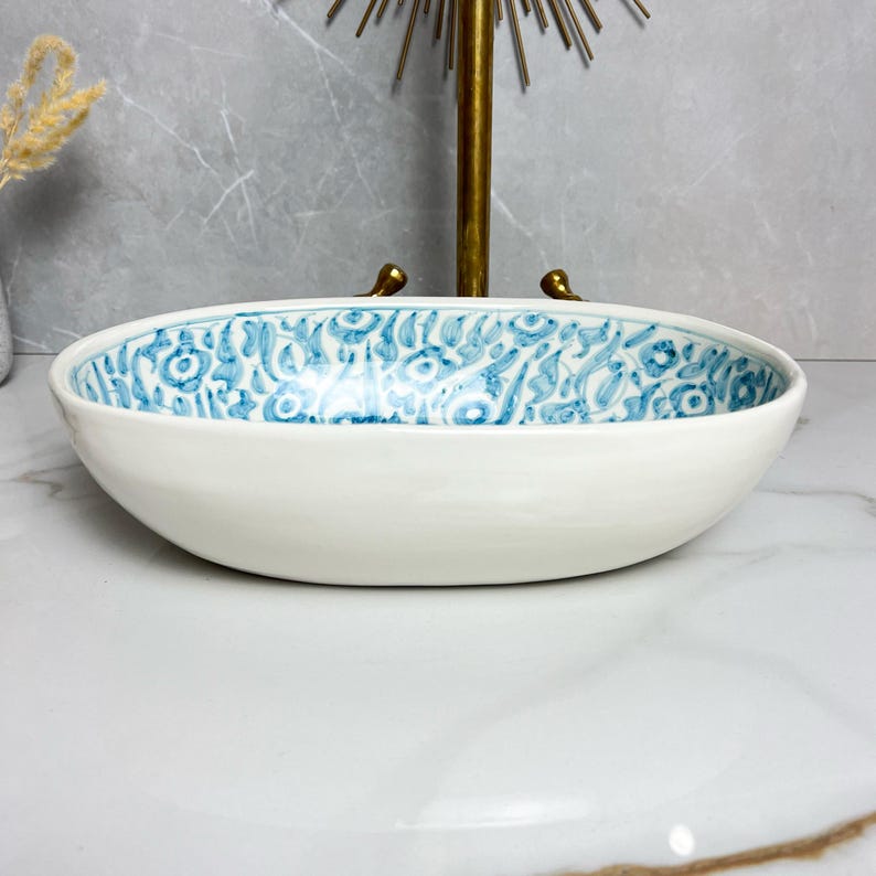 Handcrafted Oval Ceramic Sink #5