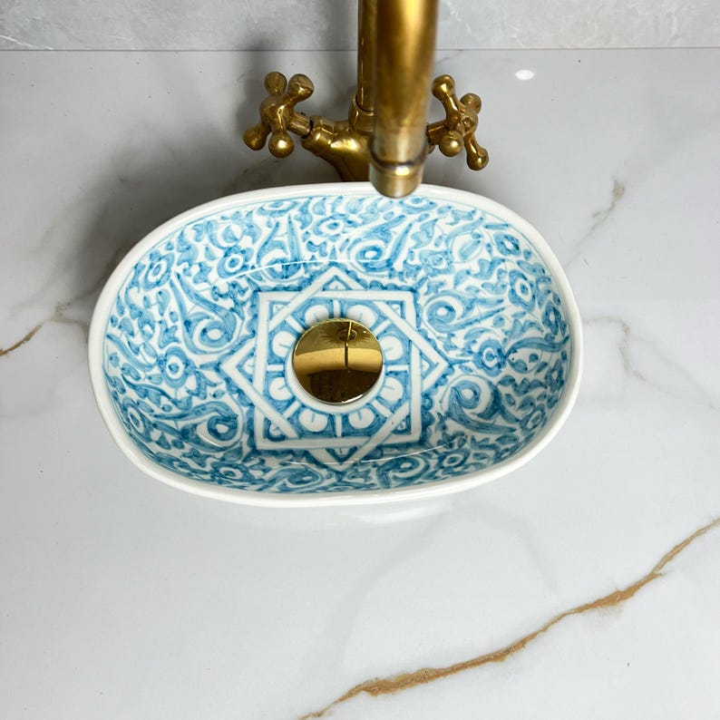 Handcrafted Oval Ceramic Sink #5