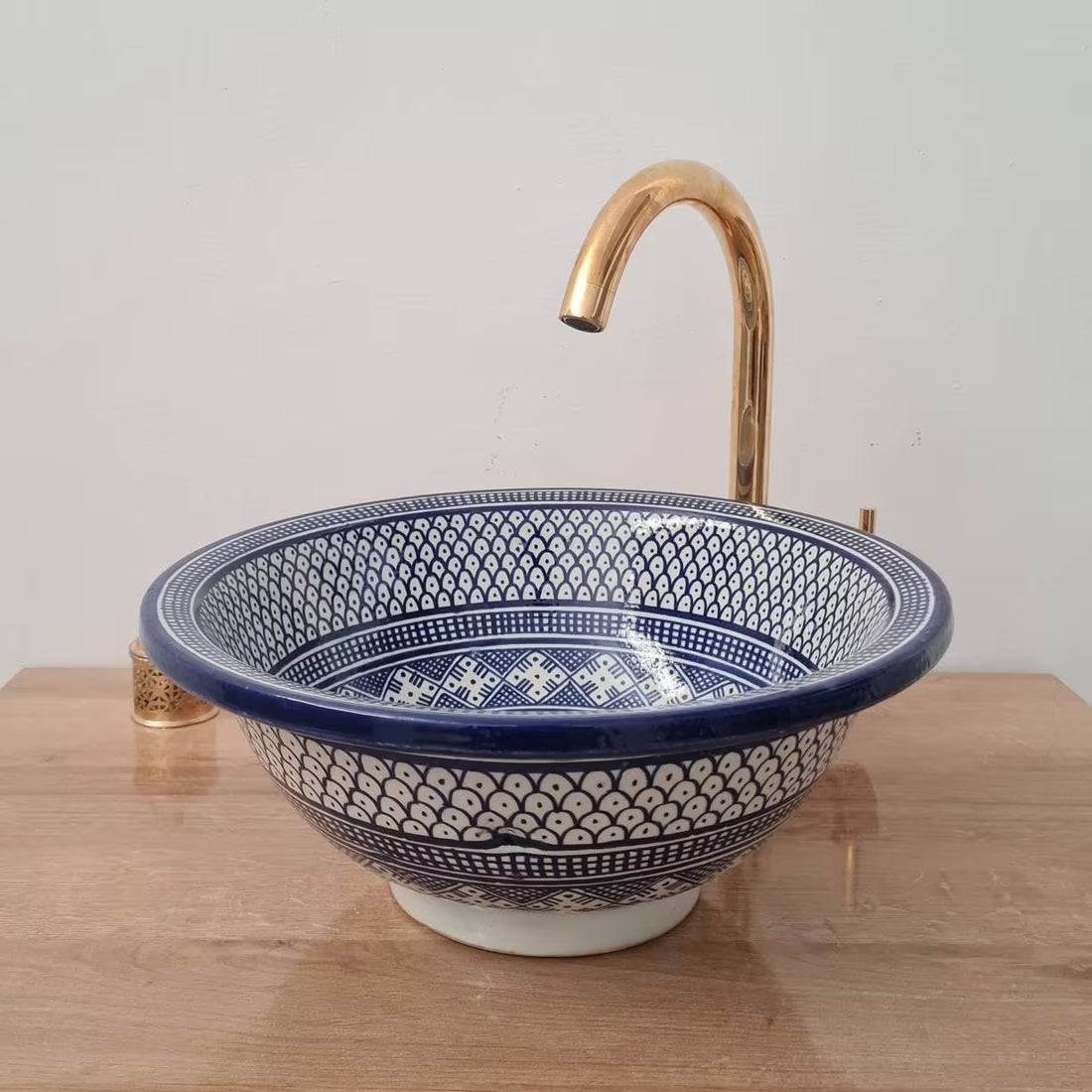 Handmade Moroccan Ceramic Sink #39