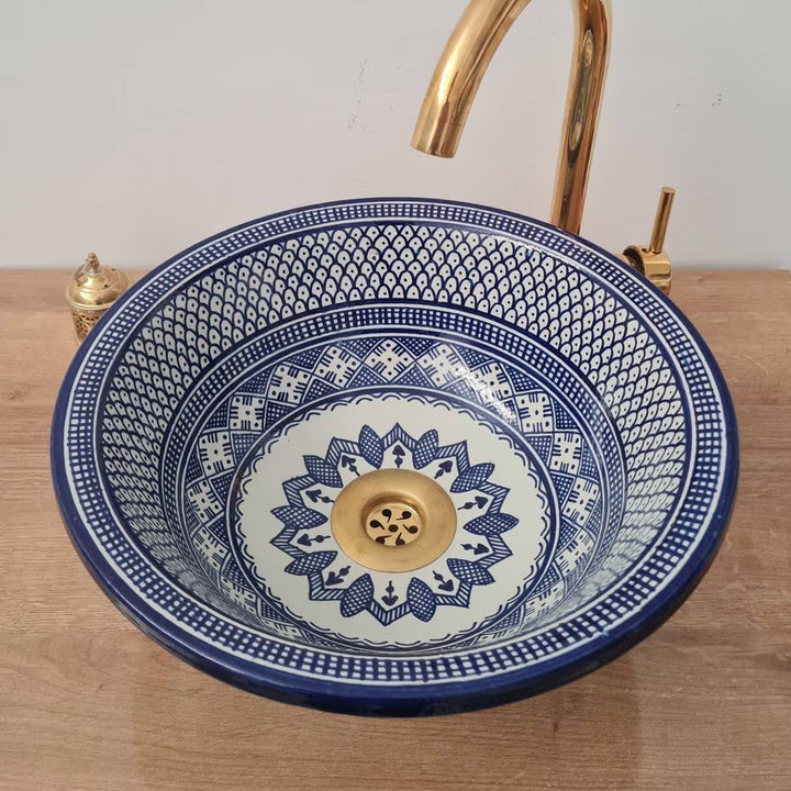 Handmade Moroccan Ceramic Sink #39