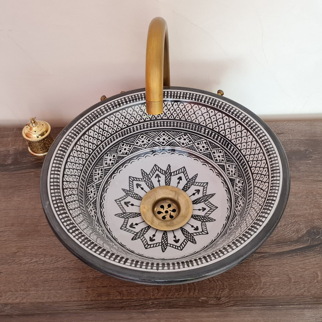 Handmade Moroccan Ceramic Sink #161