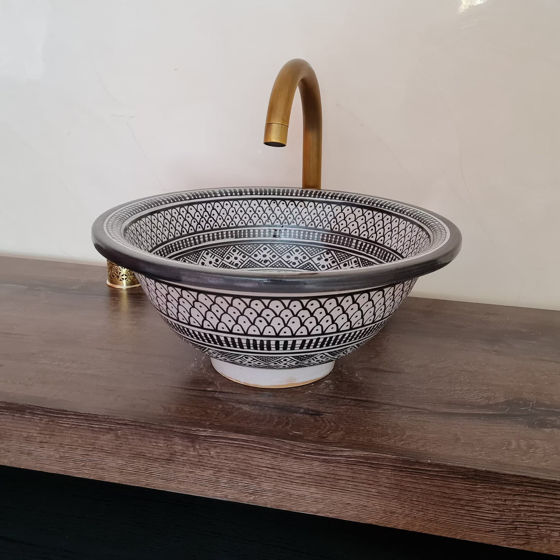 Handmade Moroccan Ceramic Sink #161