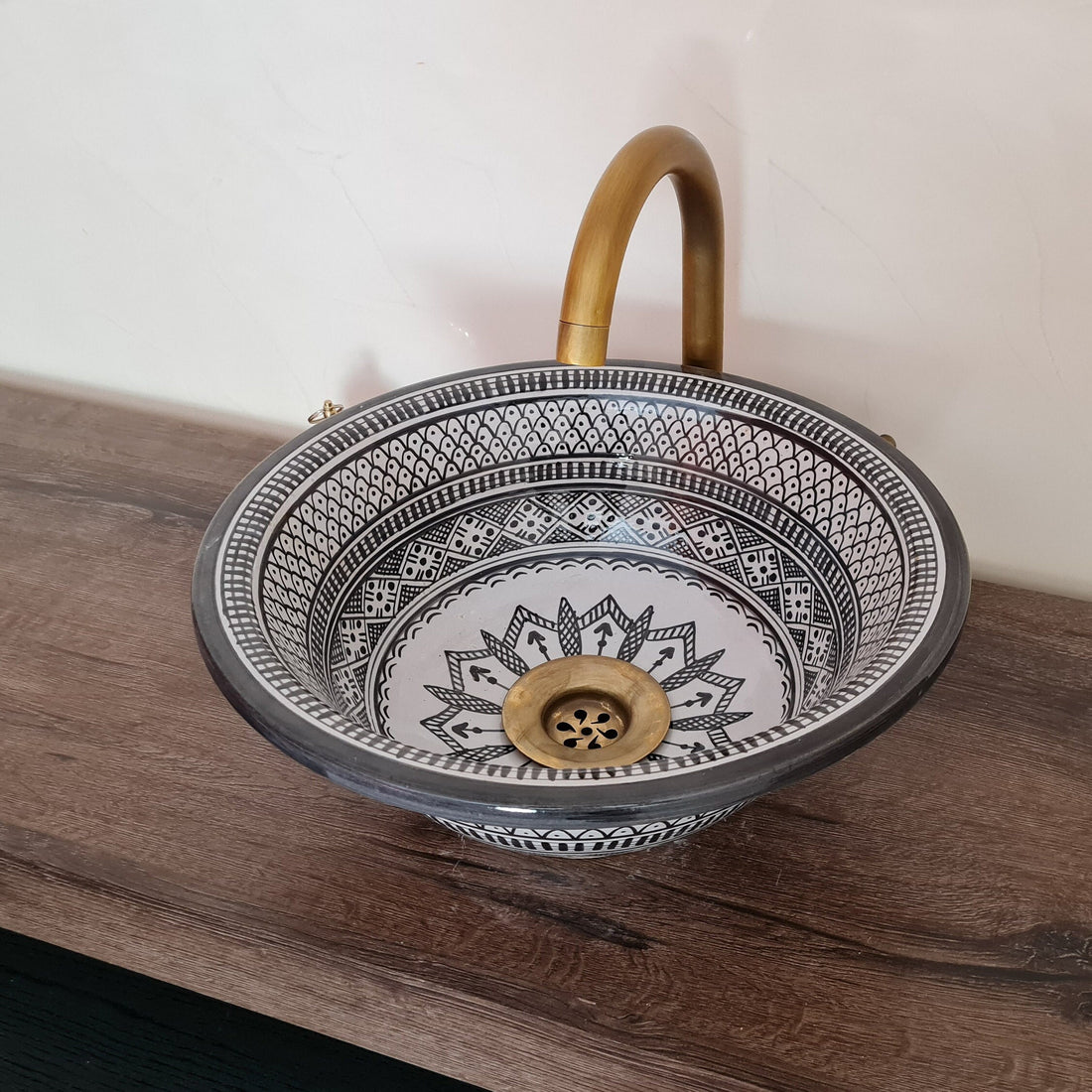 Handmade Moroccan Ceramic Sink #161