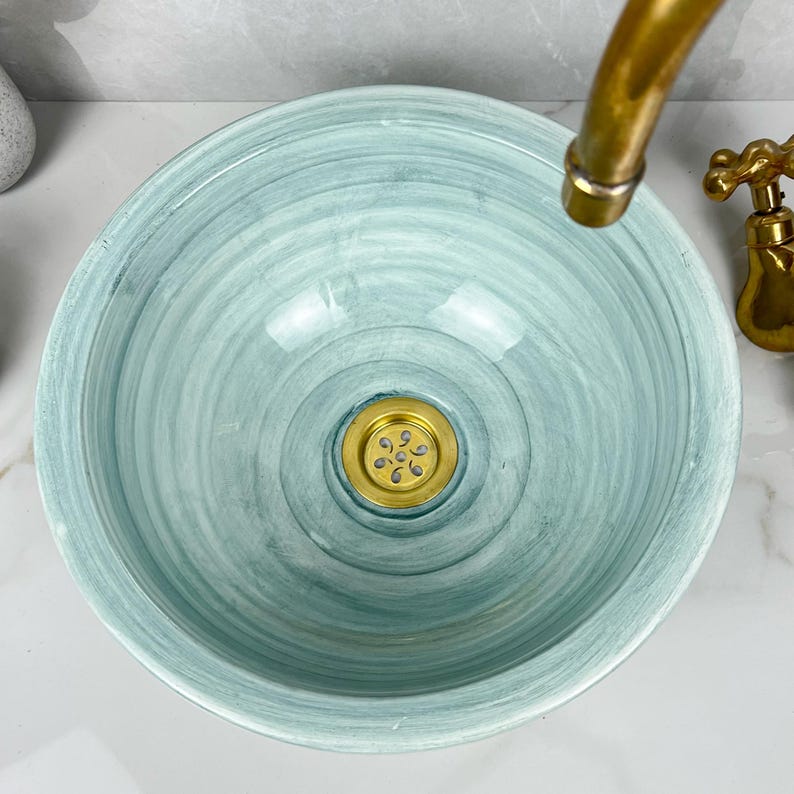  Handmade Moroccan Ceramic Sink #56