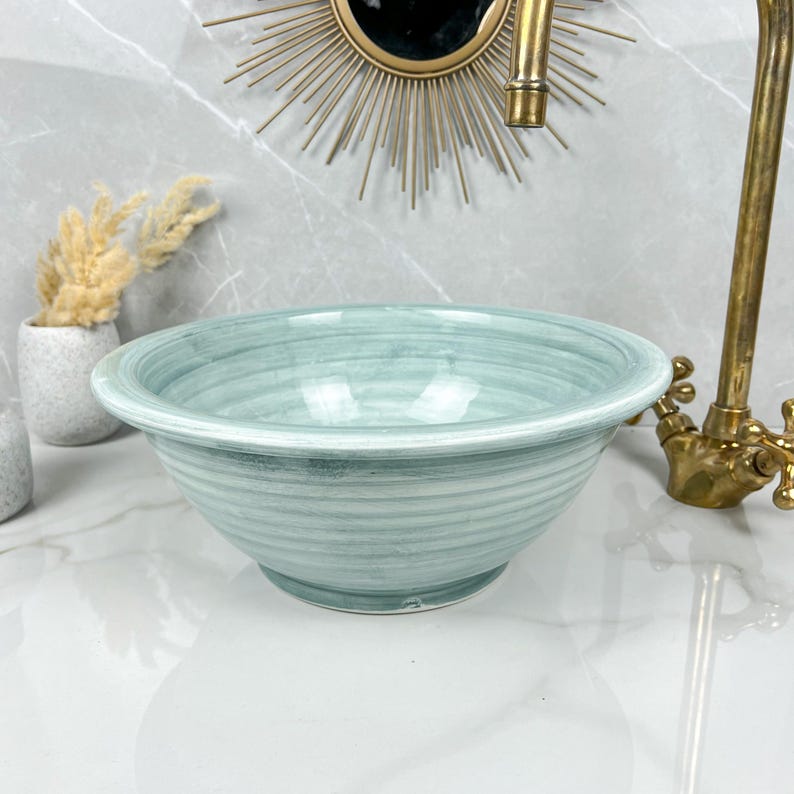  Handmade Moroccan Ceramic Sink #56
