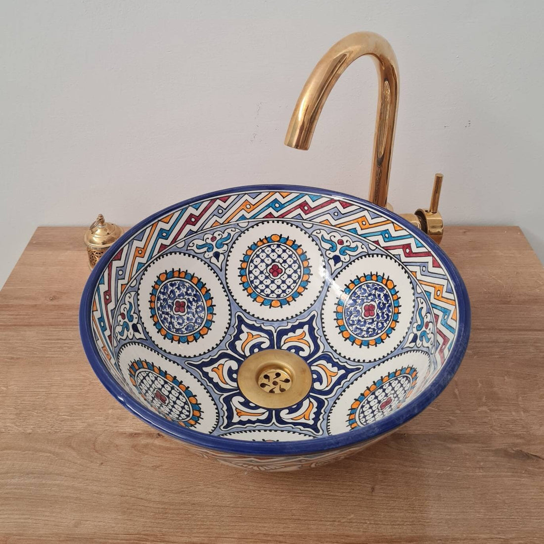 Handmade Moroccan Ceramic Sink #42