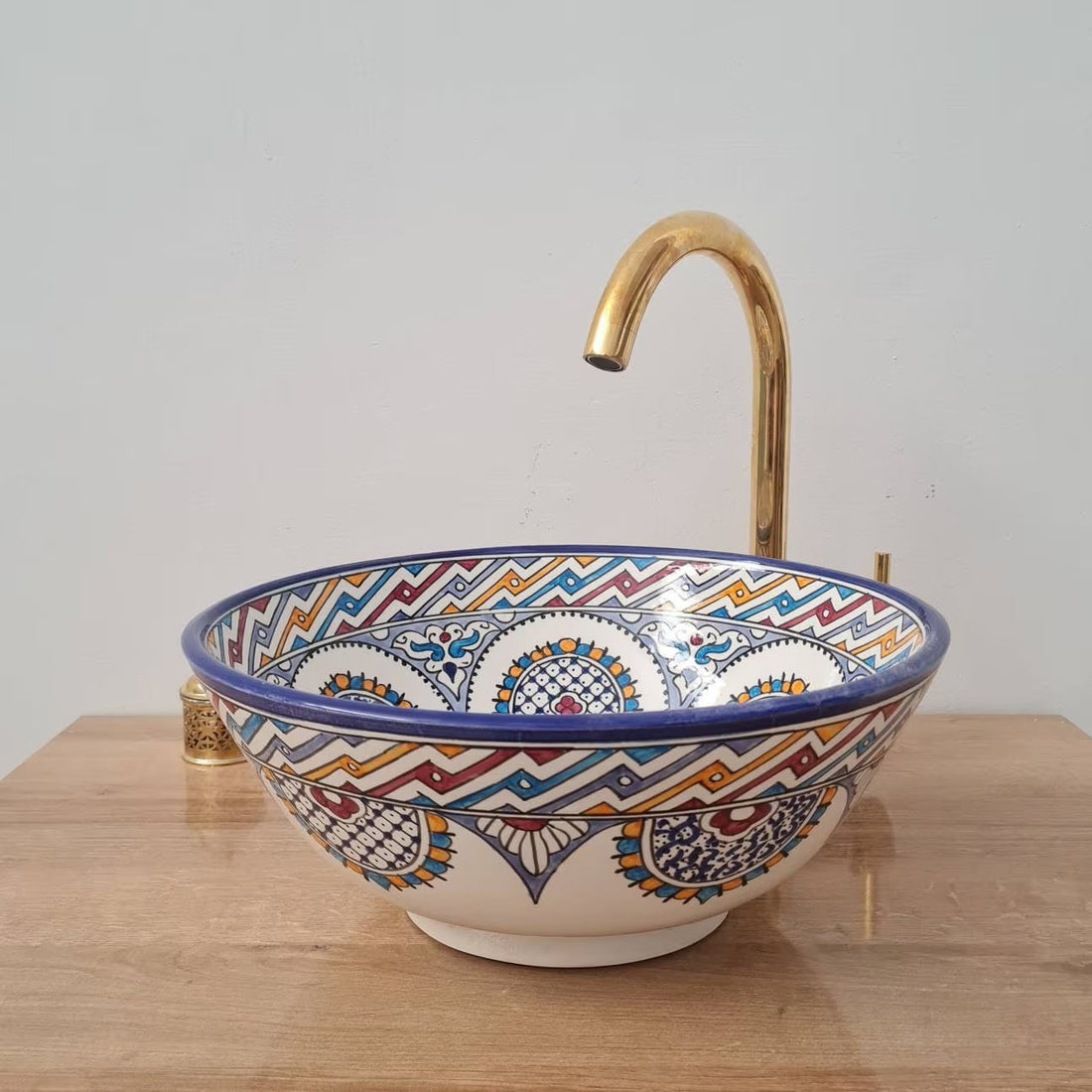 Handmade Moroccan Ceramic Sink #42