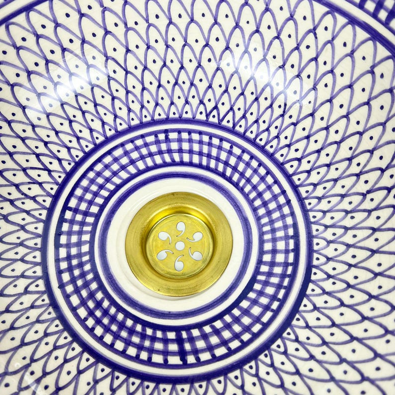  Handmade Moroccan Ceramic Sink #56