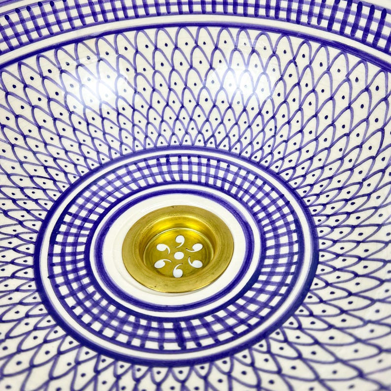  Handmade Moroccan Ceramic Sink #56