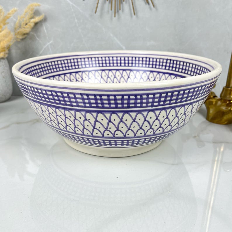  Handmade Moroccan Ceramic Sink #56