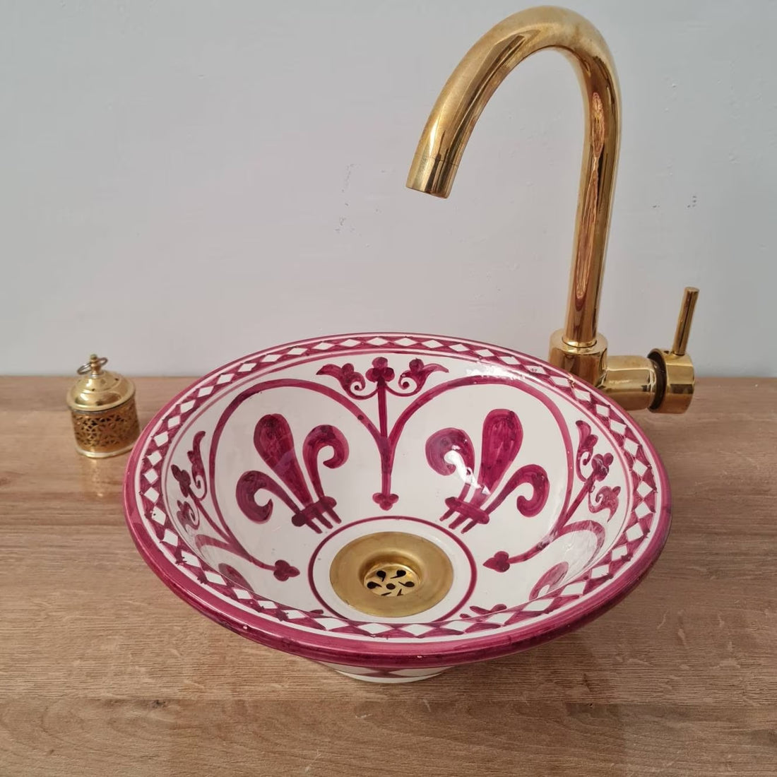 Handmade Moroccan Ceramic Sink #86