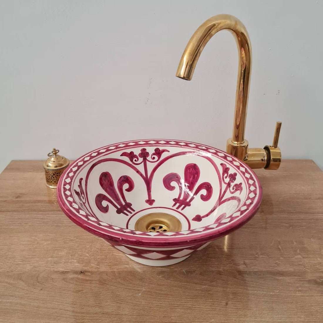 Handmade Moroccan Ceramic Sink #86