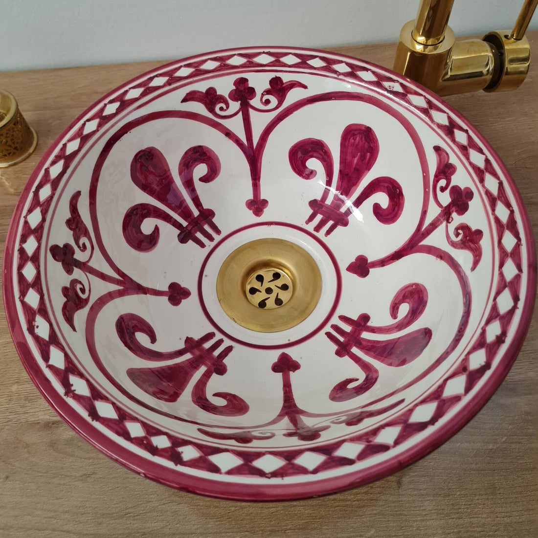 Handmade Moroccan Ceramic Sink #86