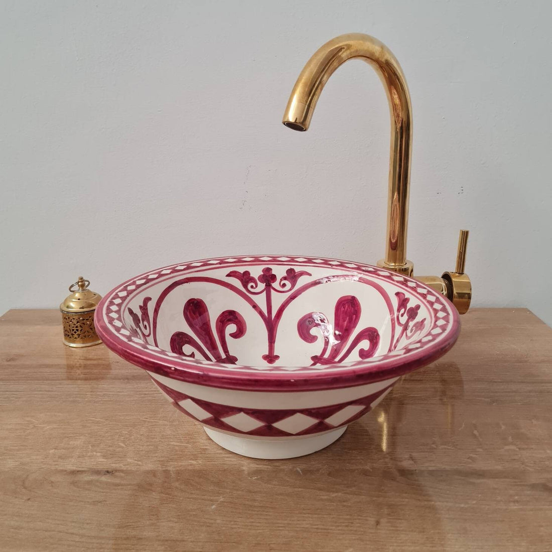 Handmade Moroccan Ceramic Sink #86