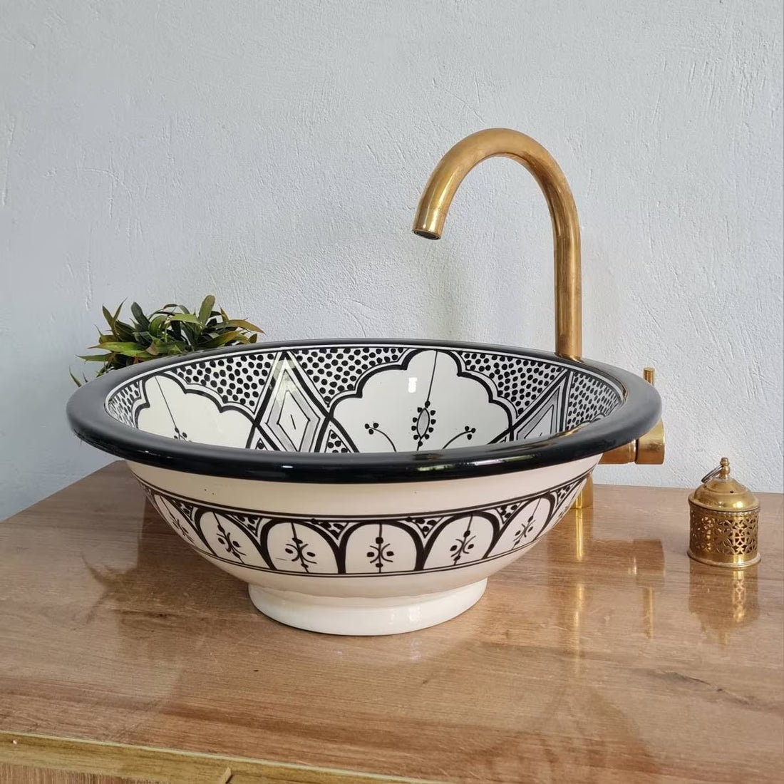 Handmade Moroccan Ceramic Sink #162